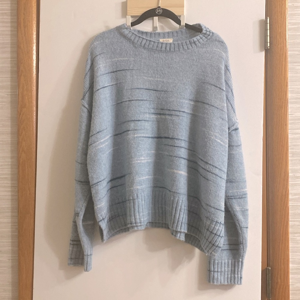 a.n.a , a new approach, sweater xxl, blue with stripes